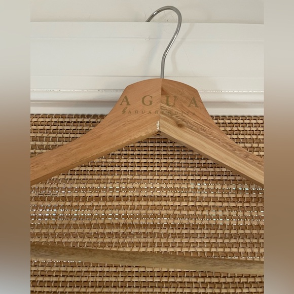 AGUA BY AGUA BENDITA Alheli Mangle Noche Dress Blue White Dress NWT LARGE L - Picture 9 of 11